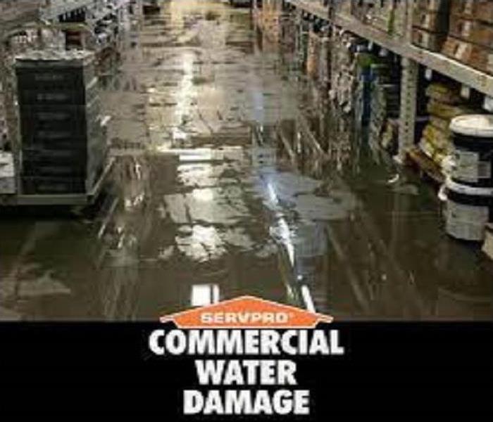 Flooded commercial whse, 